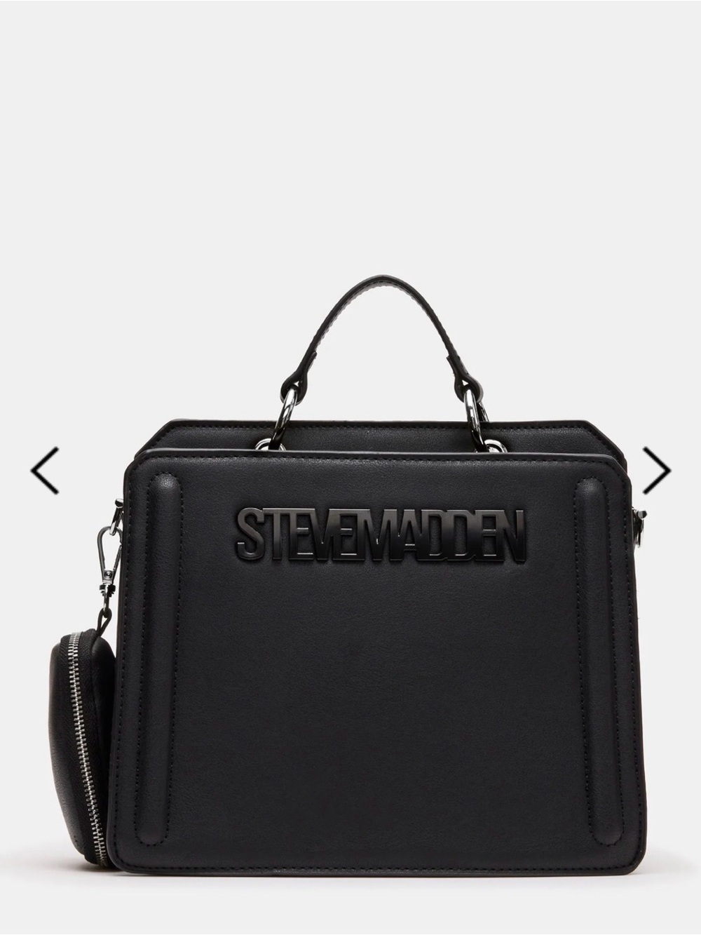 Steve Madden Black Square Crossbody Bag